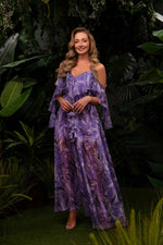 Angelino Lila Impirme Hanger Long Evening Dress