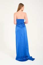 Angelino Saks Slip Satin Evening Evening Cat Ears Dress