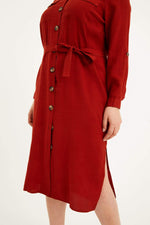 Angelino Pocket Belted Jacquard Dress