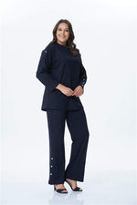 Angelino Snap Detail Knitted Trousers