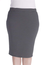 Angelino Striped Knitted Skirt