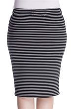 Angelino Striped Knitted Skirt