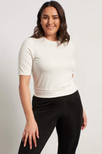 Angelino Crop Combed Cotton Blouse