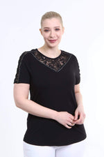Angelino Lace and Sequin Detailed Blouse