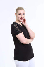 Angelino Lace and Sequin Detailed Blouse
