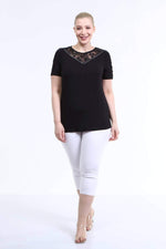 Angelino Lace and Sequin Detailed Blouse