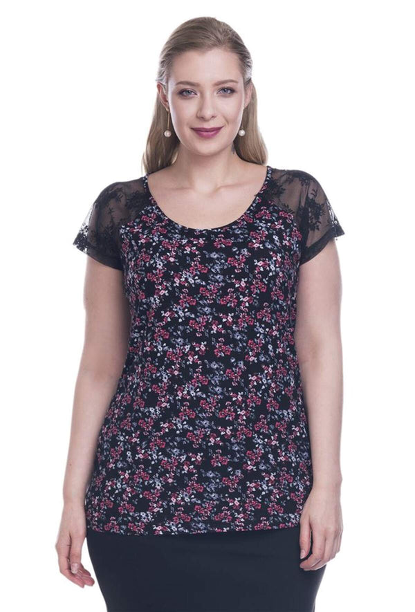 Angelino Lace Short Sleeve T-shirt