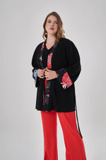 Garnish Patterned Kimono