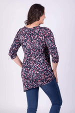 Angelino Patterned Asymmetric Tunic