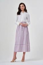 Patterned Lilac Skirt