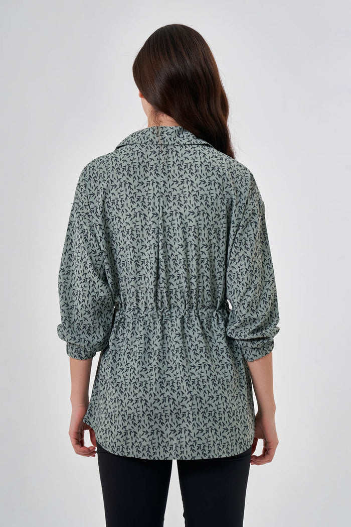Patterned Green Tunic