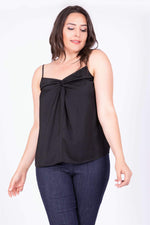 Angelino Knot Detailed Rope Strap Blouse