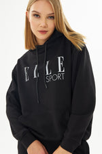 Angelino Sport Hooded Pocket Reflector Woman Sweatshirt