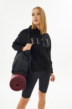 Angelino Sport Hooded Pocket Reflector Woman Sweatshirt