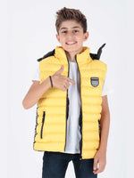 Boy Fashion trend swelling hooded ribbon vest ak213839