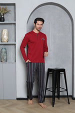 Men's Pajama Set Interlok Six drawn cotton seasonal M70102272