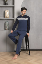 Men's Pajama Set Interlok Öön Middle Part Cotton Seasonal M70052267