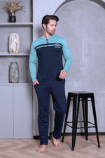 Men's Pajama Set Long Sleeve In front of the Cotton Seasonal M58052263