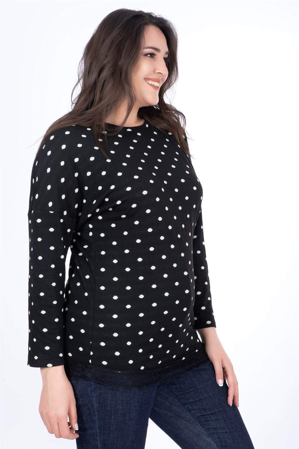 Angelino Combed Cotton T-Shirt With Lace Skirt