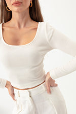 Women Back Degpolated Knitting Blouse