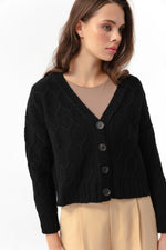 Women'S Knitting Detailed Shredon Knitwear Cardigan