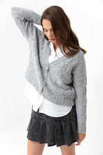 Women'S Knitting Detailed Shredon Knitwear Cardigan