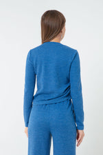 Women'S Side Connecting Knitted Blouse