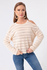 Women'S Silvery Knit Blouse