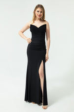 Women'S Cat Ears Drapeli Long Evening Dress