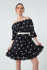 Women'S Arms With Rubber Arched Dress