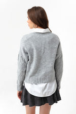 Women'S Knitting Detailed Shredon Knitwear Cardigan