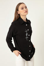 Women Printed Pocket Shirt