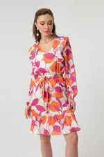 Woman Flower Patterned Dress