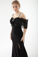 Women Stone Handled Long Fısh Dress Dress