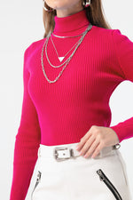 Female Fisherman Collar Knitwear Sweater