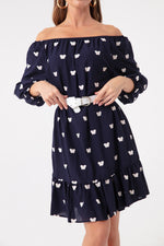 Women'S Arms With Rubber Arched Dress