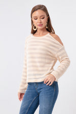 Women'S Silvery Knit Blouse