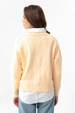 Women'S Gold Button Knitwear Cardigan