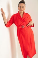 Large Size Midi Dress With Female Cruiser Arches