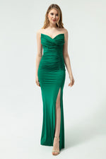 Women'S Cat Ears Drapeli Long Evening Dress