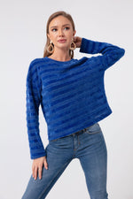 Women'S Silvery Knit Blouse