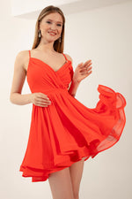 Woman Hanger Mini Evening Dress