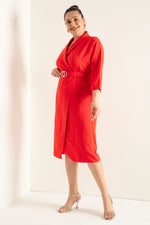 Large Size Midi Dress With Female Cruiser Arches
