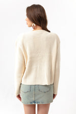 Woman Gold Buttoned Homeland Cardigan