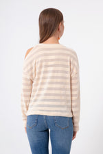 Women'S Silvery Knit Blouse