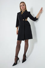 Female Chain Detailed Jacket Dress