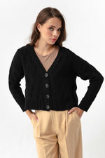 Women'S Knitting Detailed Shredon Knitwear Cardigan