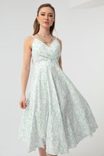 Midi Dress With Women Strap