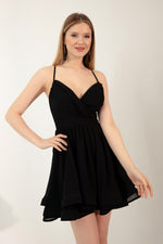 Woman Hanger Mini Evening Dress