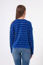 Women'S Silvery Knit Blouse